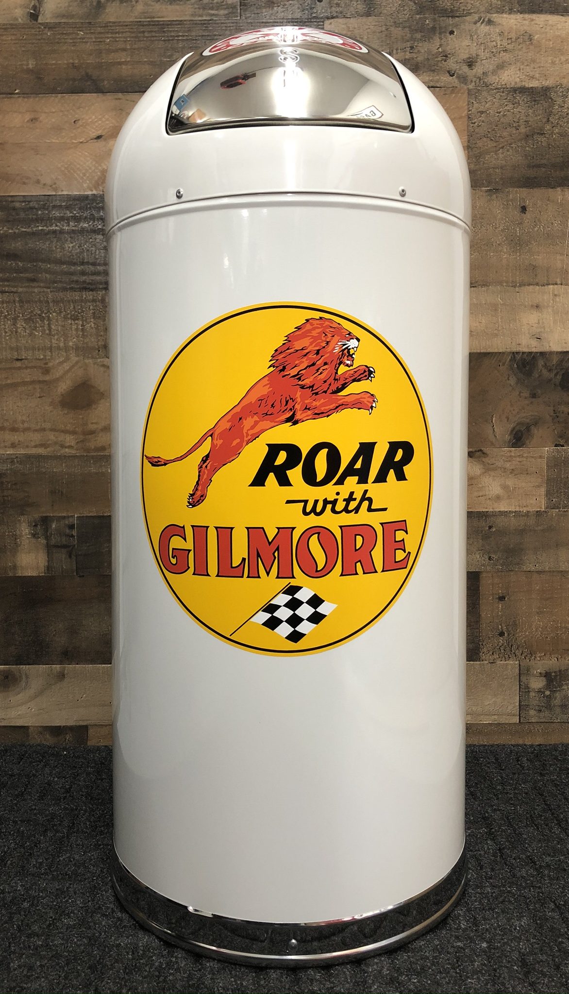 Gilmore Gasoline Retro Style Trash Can