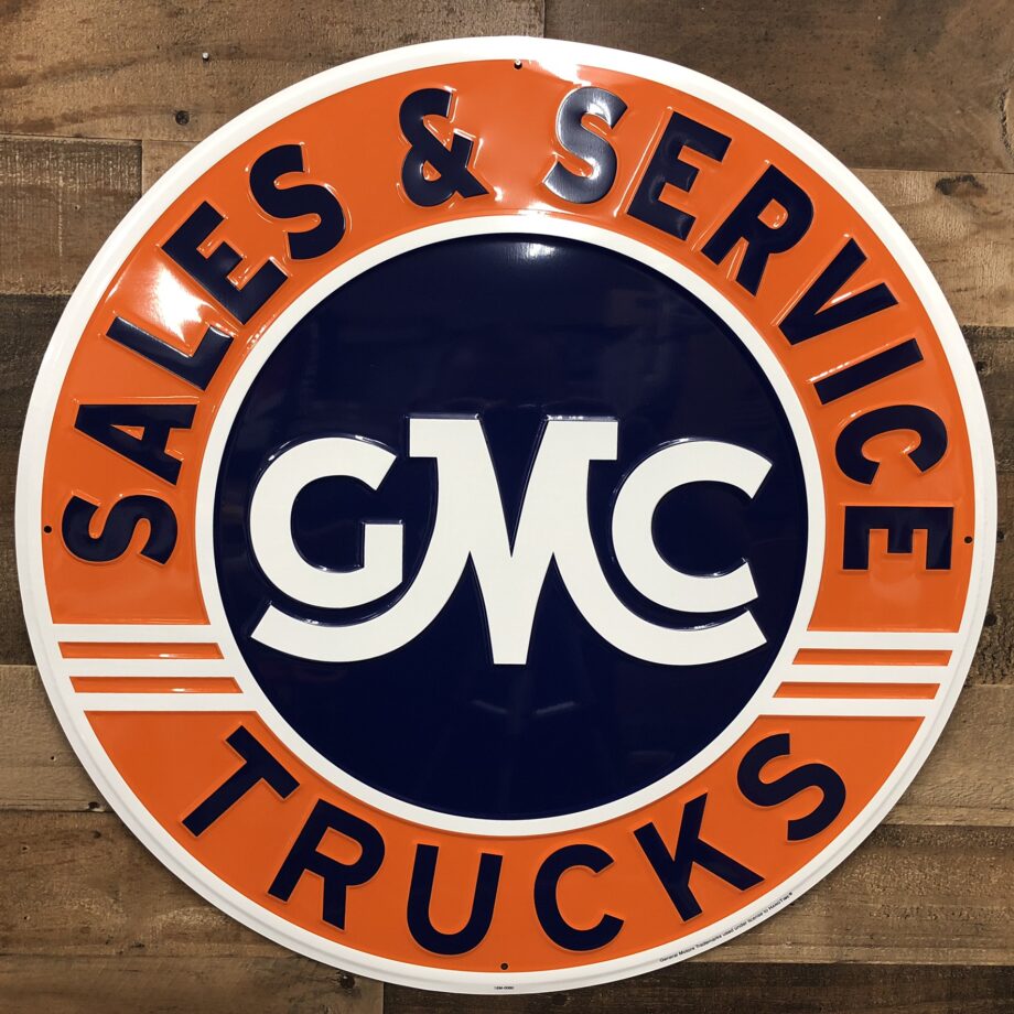 12" GMC Trucks Sales & Service Sign