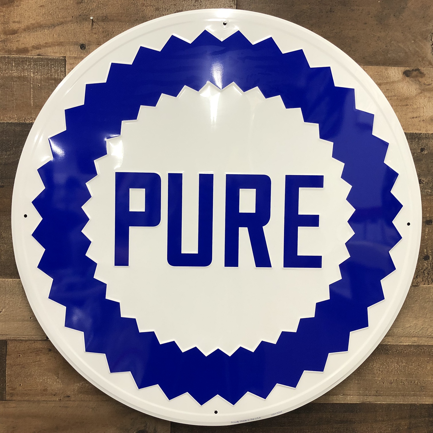 24" Pure Oil Sign