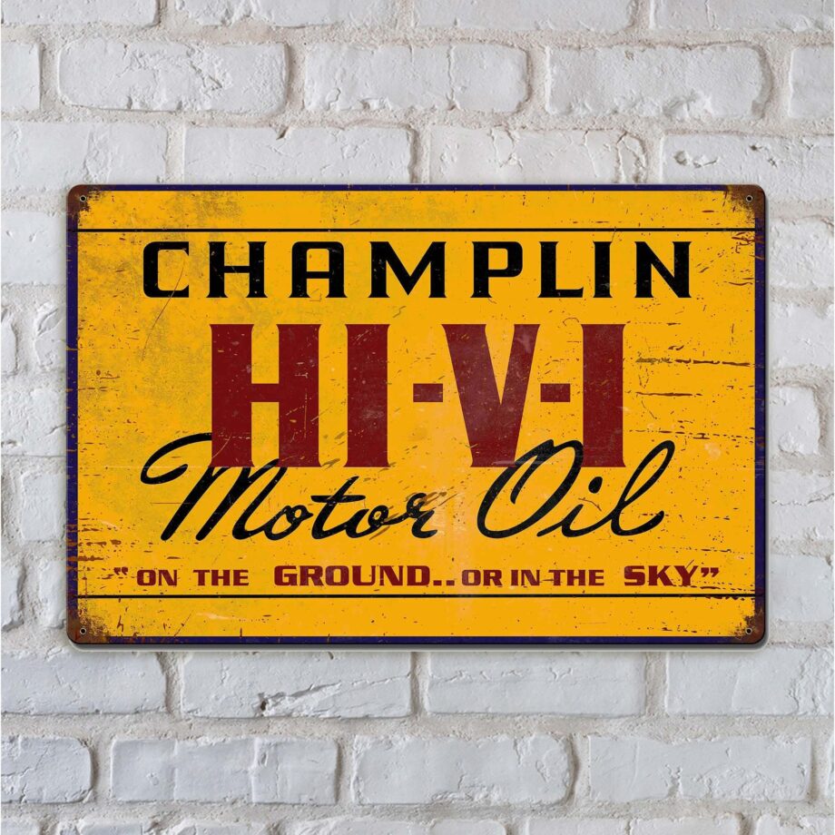 Champlin Hi-Vi Motor Oil Sign from Garage Art™