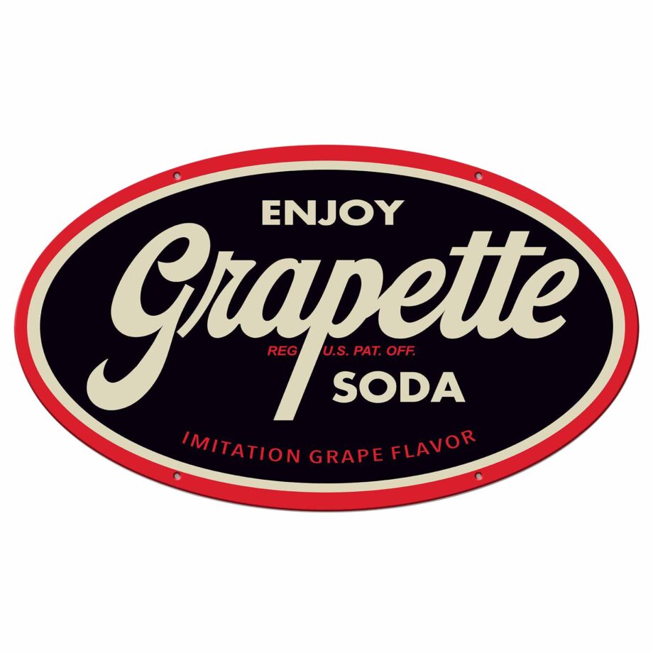 Grapette Soda Sign "Enjoy" Grapette Soda!