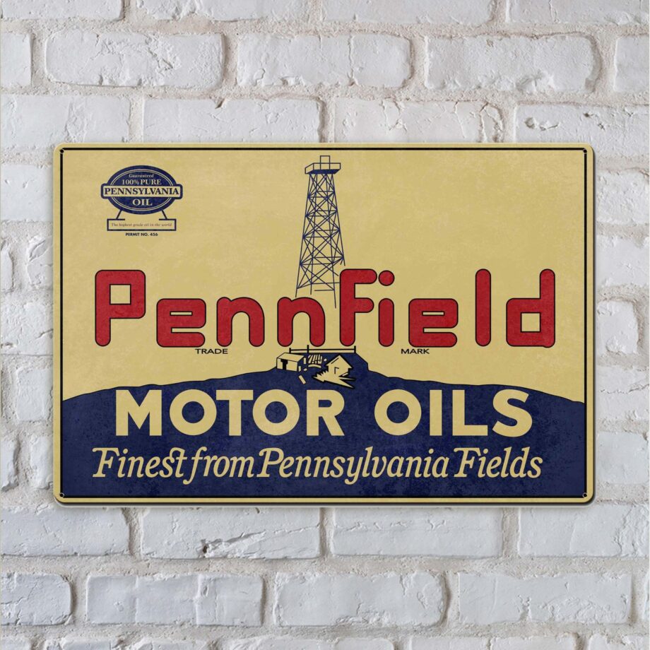 Pennfield Motor Oils Sign Garage Art
