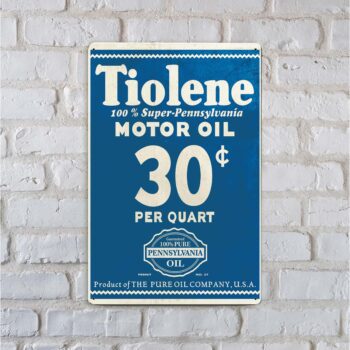 Tiolene Motor Oil Sign
