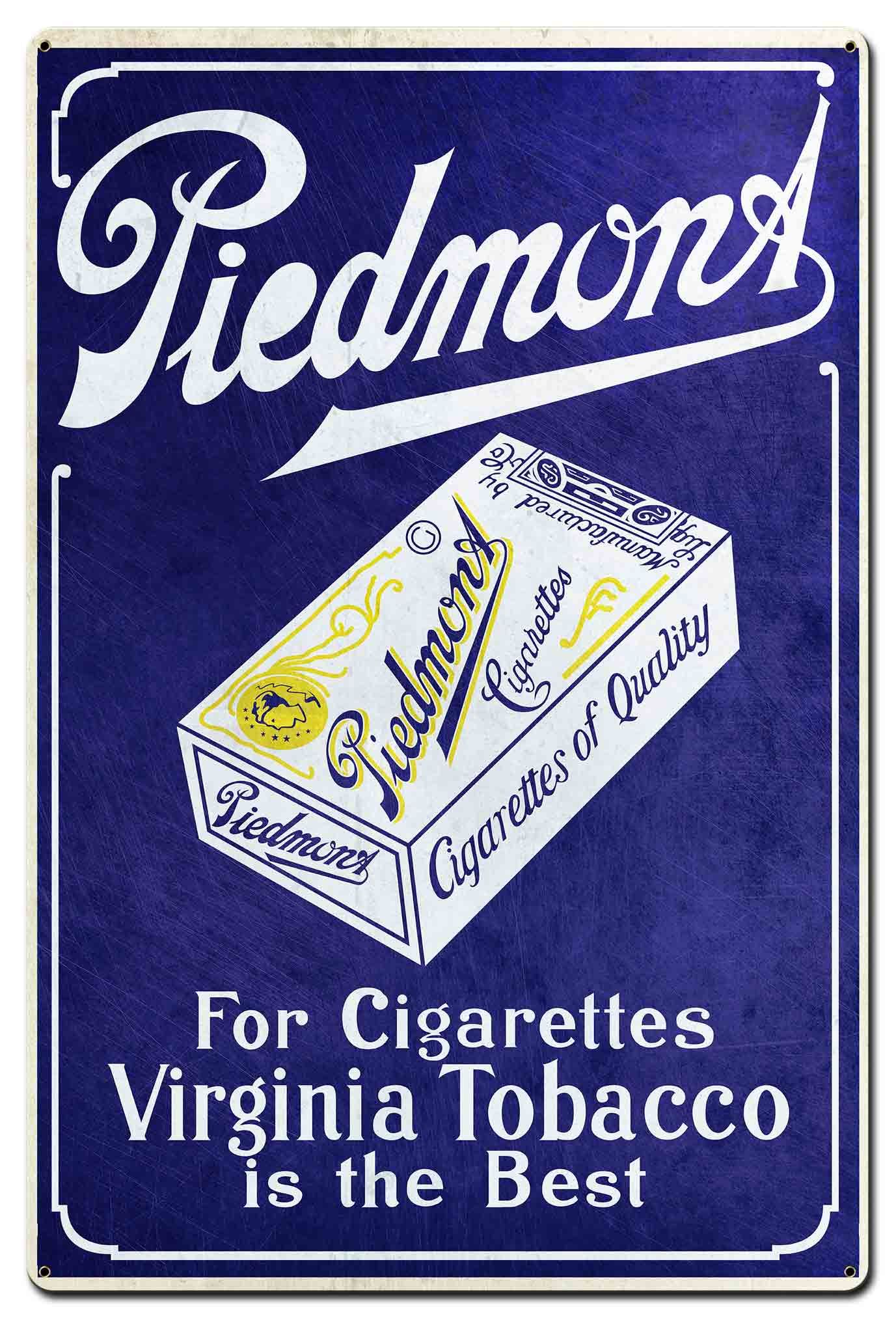 Piedmont Cigarettes Sign