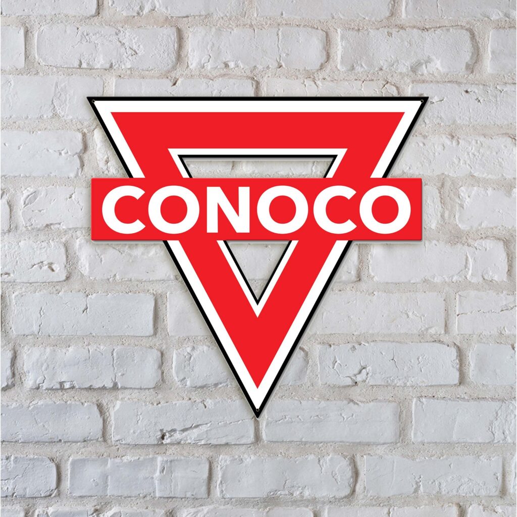 Conoco Die Cut Sign Conoco Vintage Gas Sign