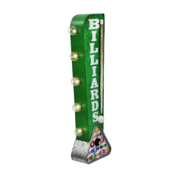 Billiards LED Lighted Off The Wall Sign