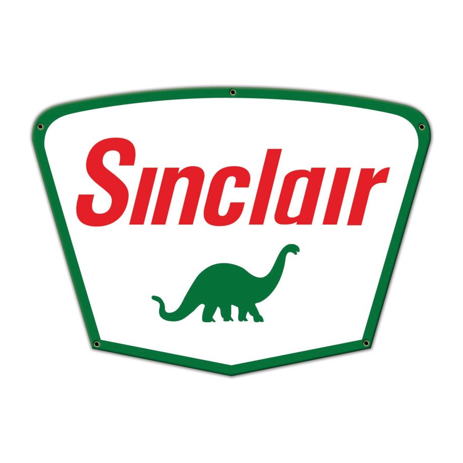 Sinclair Dino Die Cut Sign