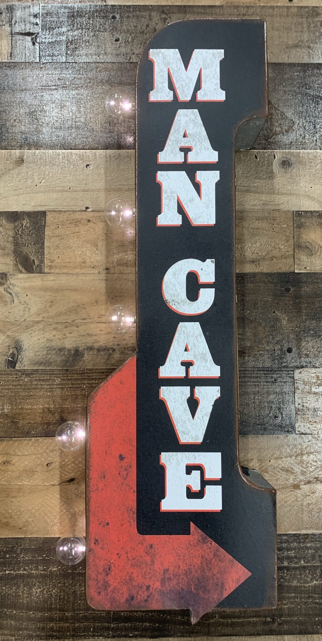 Man Cave Double-sided LED Lighted Off The Wall Sign