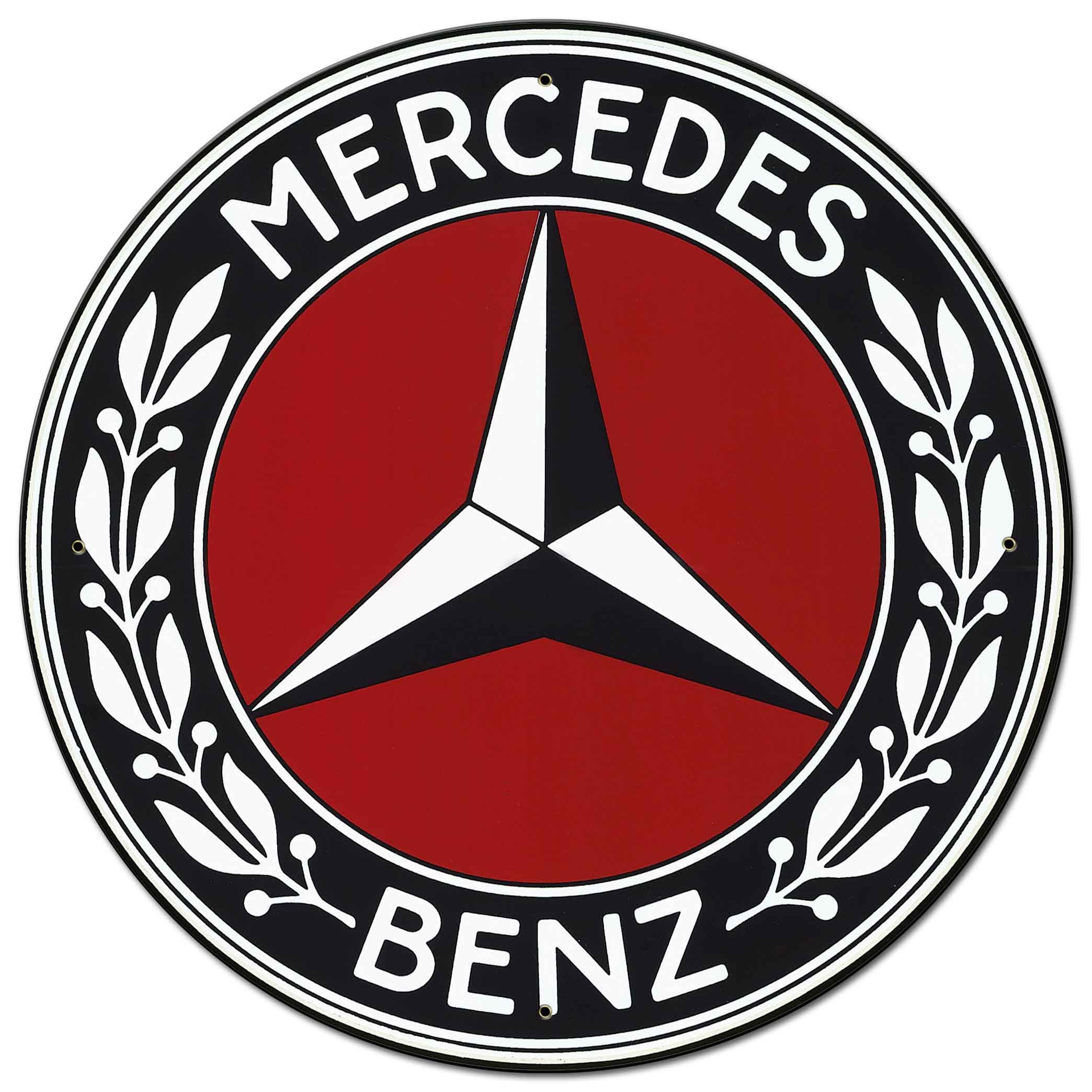 Vintage Mercedes Benz Sign