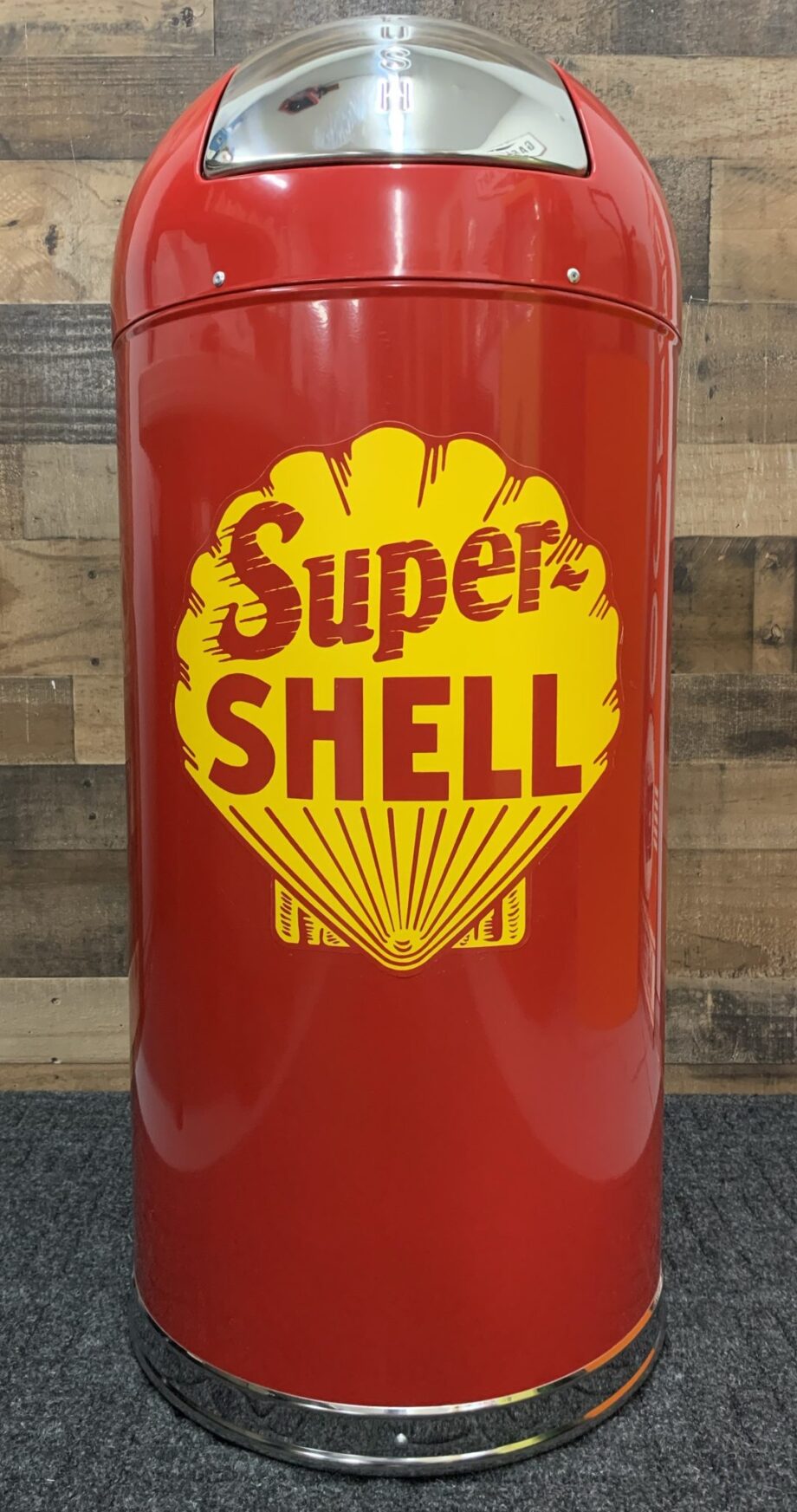 Super Shell Gasoline Retro Style Trash Can
