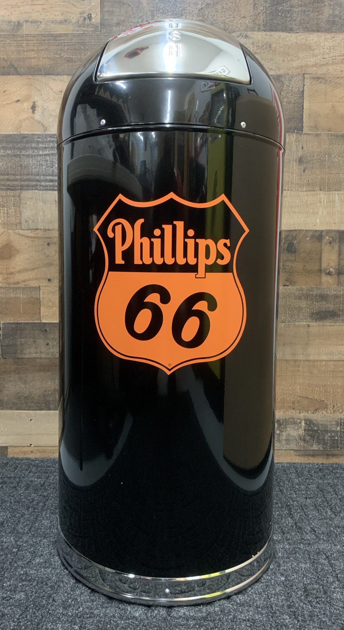 Phillips 66 Retro Style Trash Can