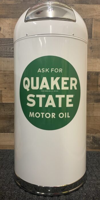 Quaker State Motor Oil Retro Style Trash Can