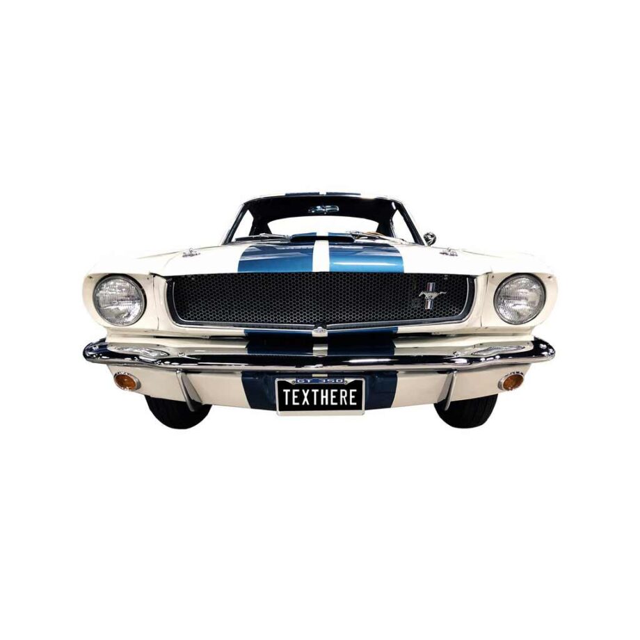 Carroll Shelby GT350 Personalized Front Bumper Metal Sign