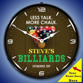 Personalize Your Own Billiards Clock