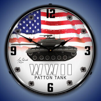 WWII Patton Tank Clock