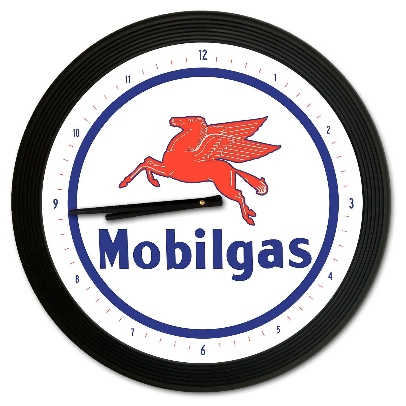 18" Mobilgas Garage Clock