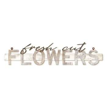 Cut Flowers Vintage Sign