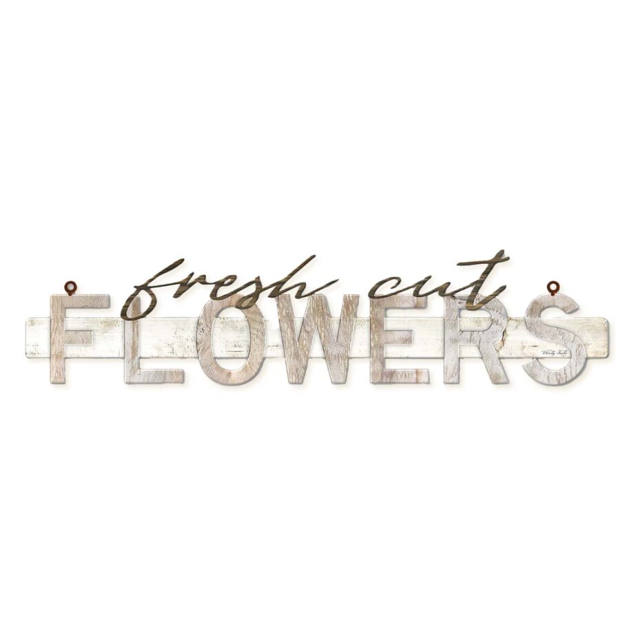 Sign-Floral Fresh Cut Flowers Vintage Sign