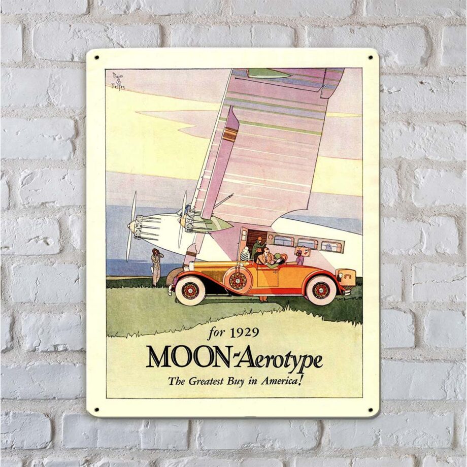 Moon Aerotype 1929 Sign