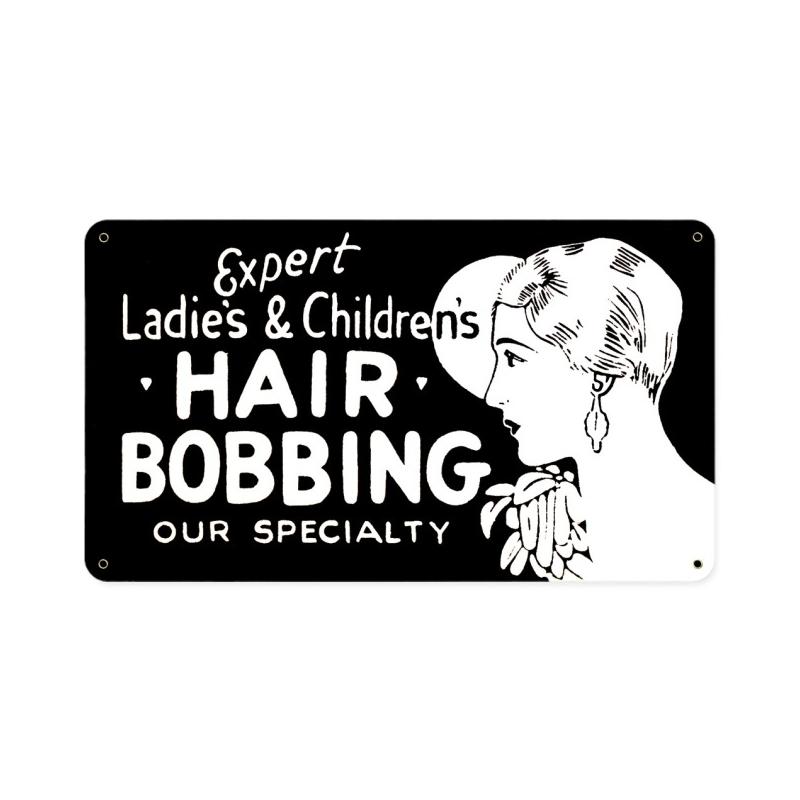 Hair Bobbing Vintage Sign