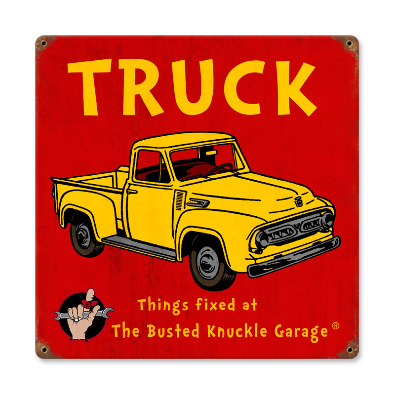 Kids Truck Vintage Sign