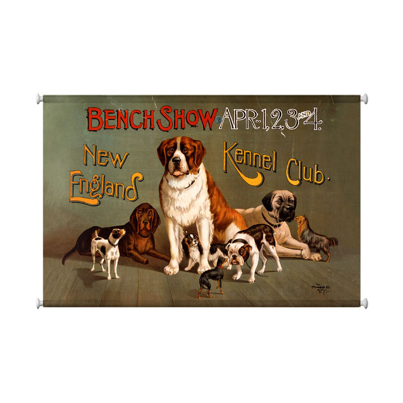 New England Dog Show Vintage Sign