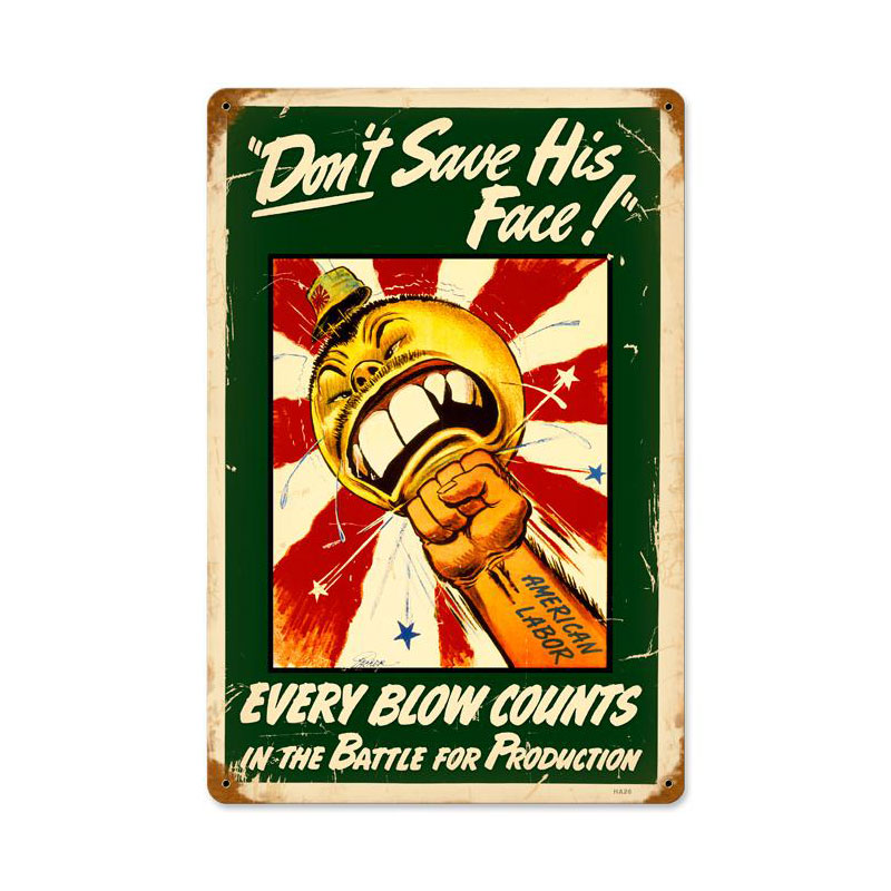 Every Blow Counts Vintage Sign