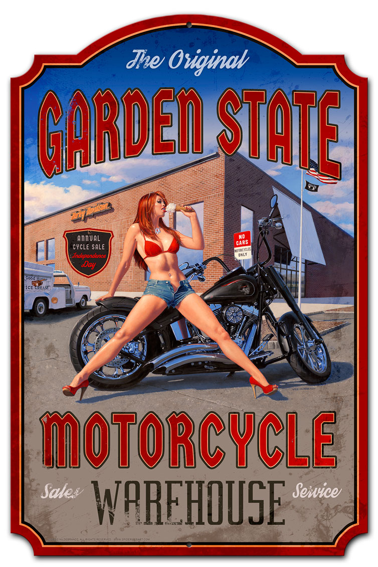 Garden State Day Vintage Sign
