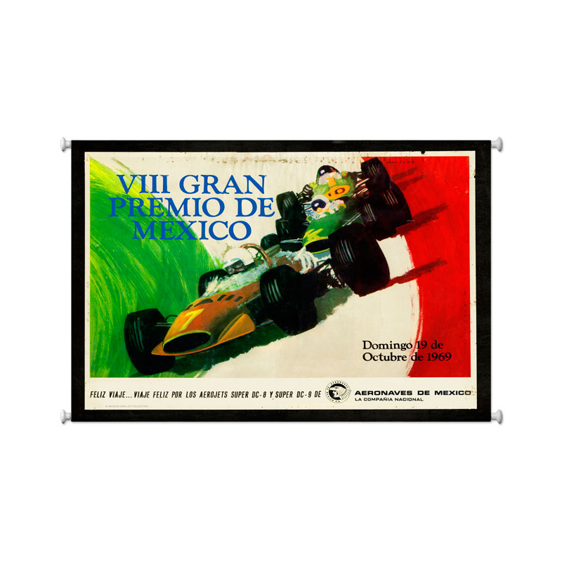 Grand Prix Mexico Vintage Sign