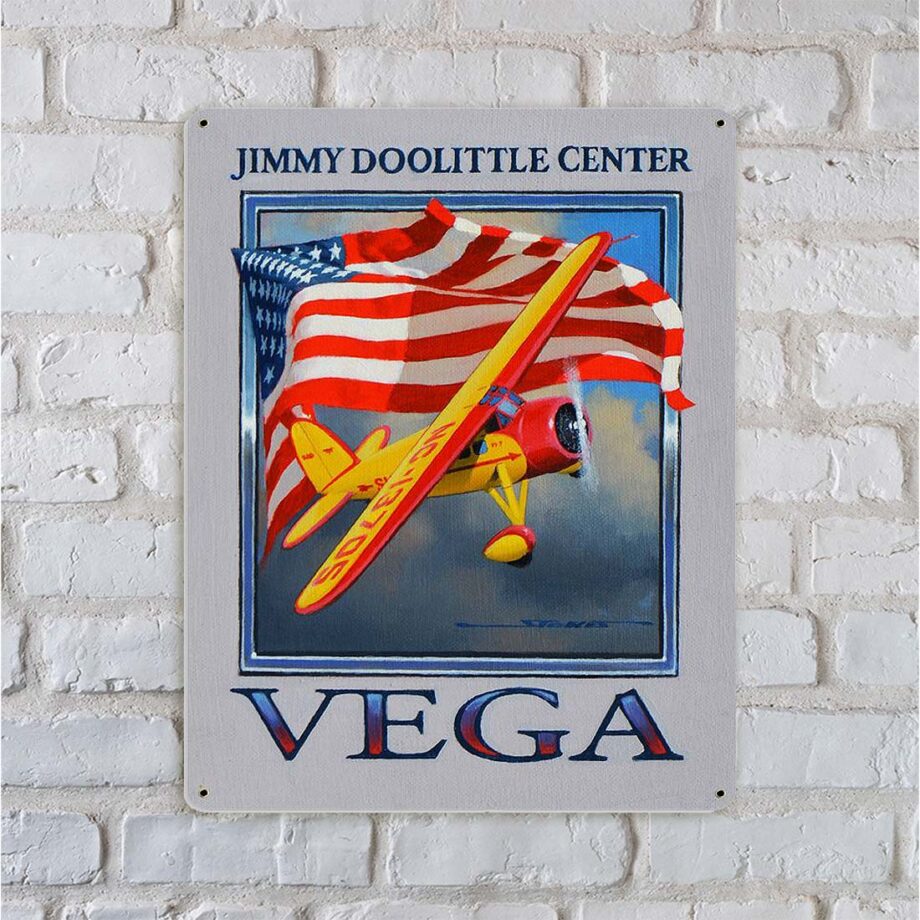 Jimmy Doolittle Center Vega Airplane Sign