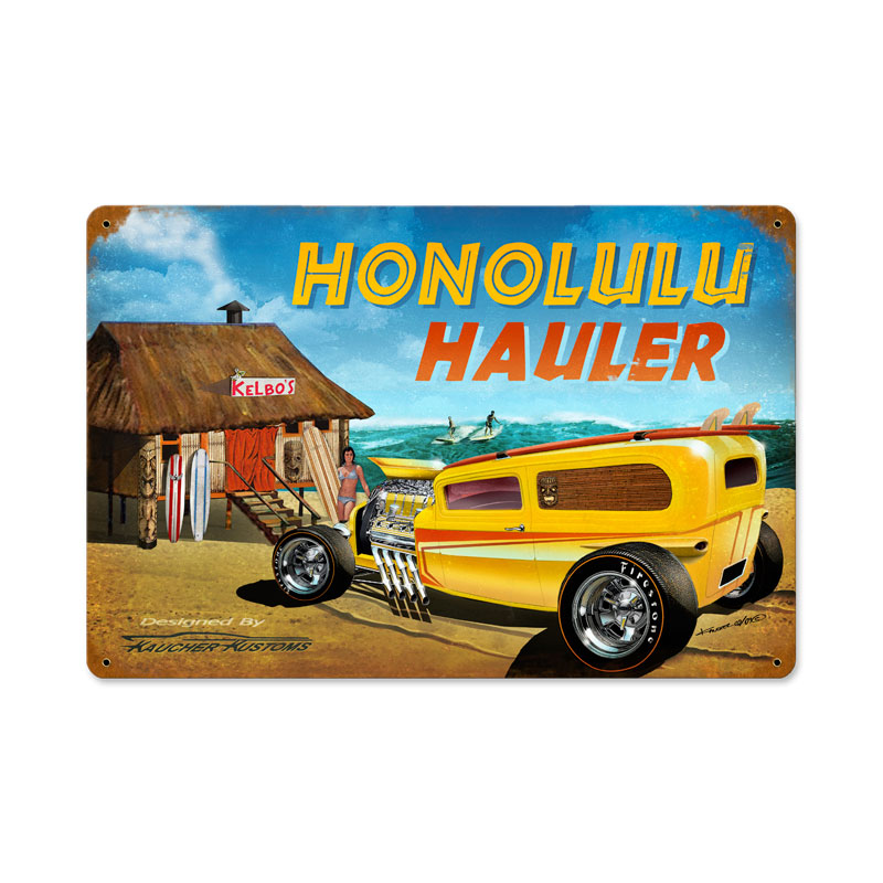 Honolulu Hauler Vintage Sign