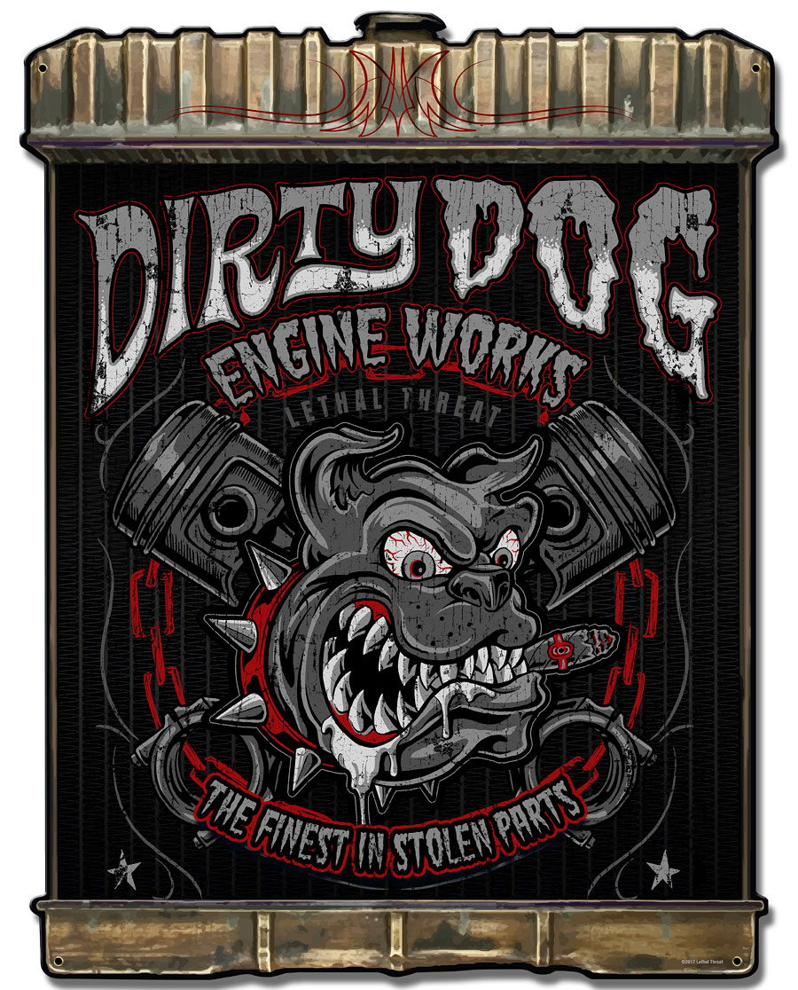 Radiator Dirty Dog Vintage Sign