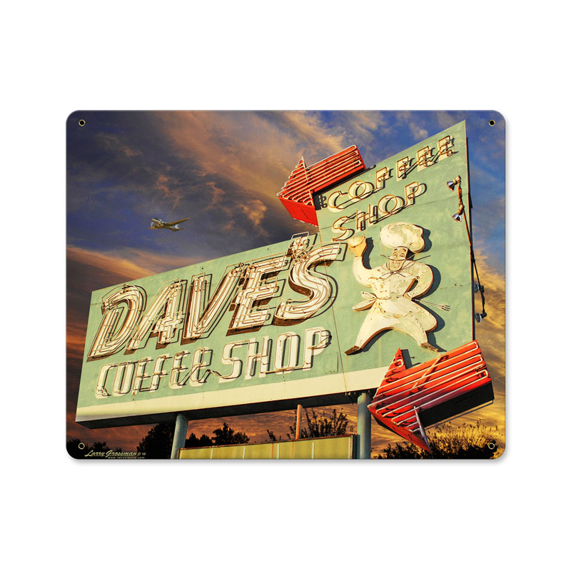 Daves Coffee Shop Vintage Sign