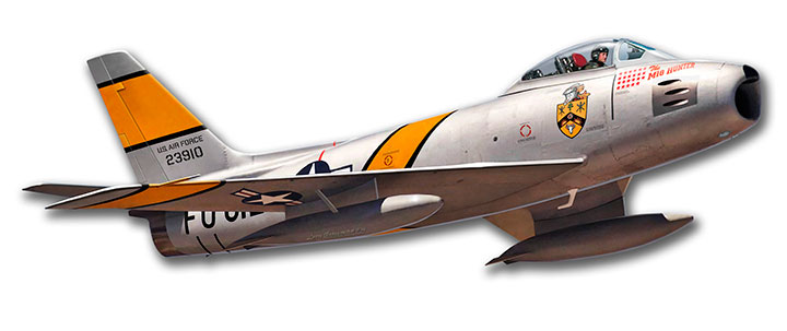 F-86 SABER JET 18X12 Vintage Sign