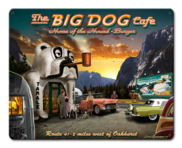 Big Dog Cafe Vintage Sign