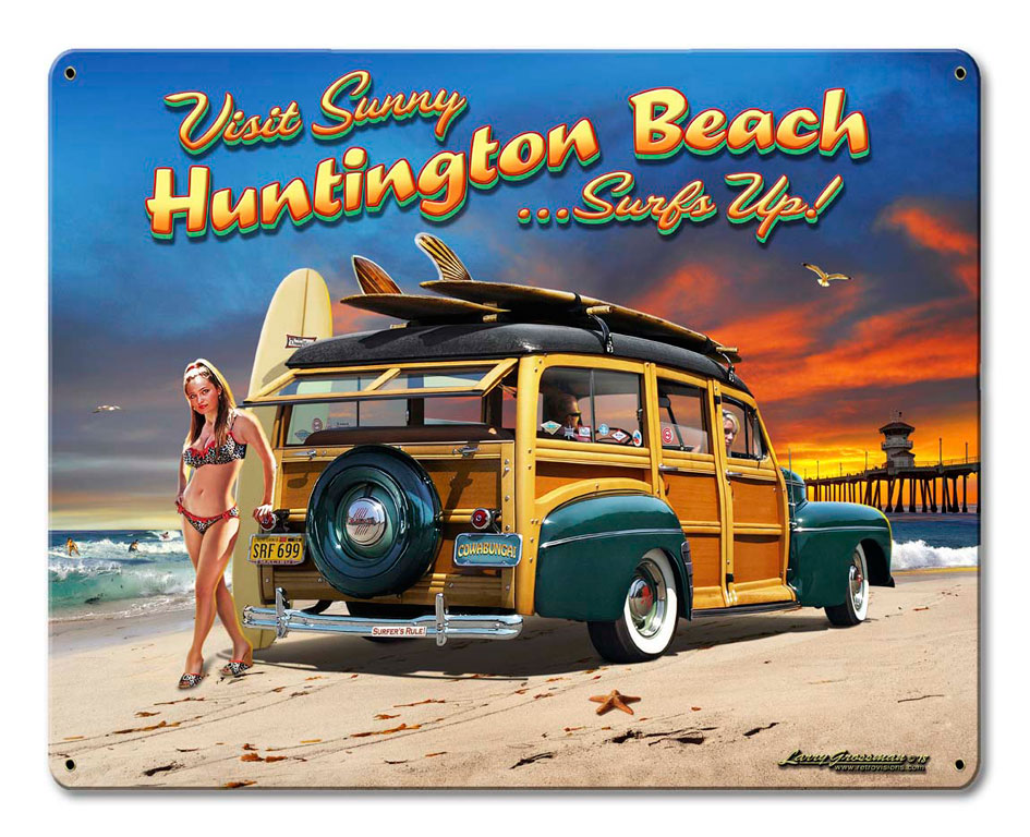 Huntington Beach Vintage Sign