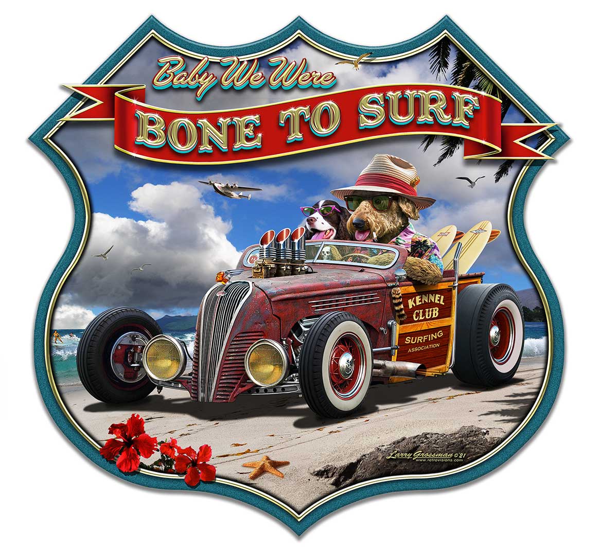 Bone To Surf 16 x 15 Custom Shape