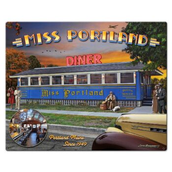Miss Portland Diner Vintage Sign Larry Grossman Licensed Collection