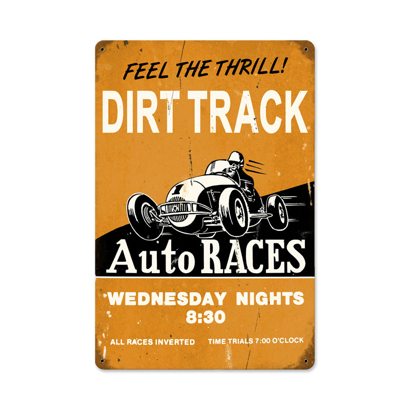 Dirt Track Vintage Sign