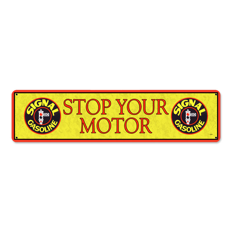 Signal Stop Motor Vintage Sign