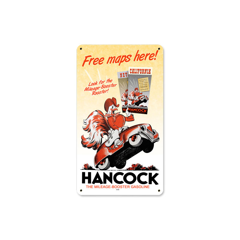 Hancock Maps Vintage Sign