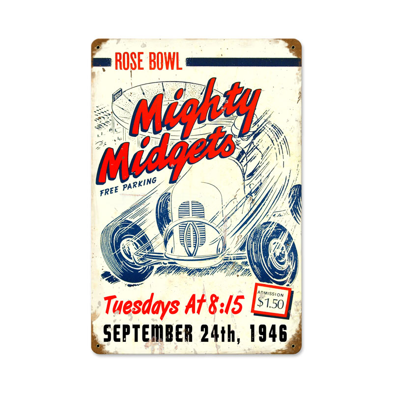 Mighty Midgets Vintage Sign