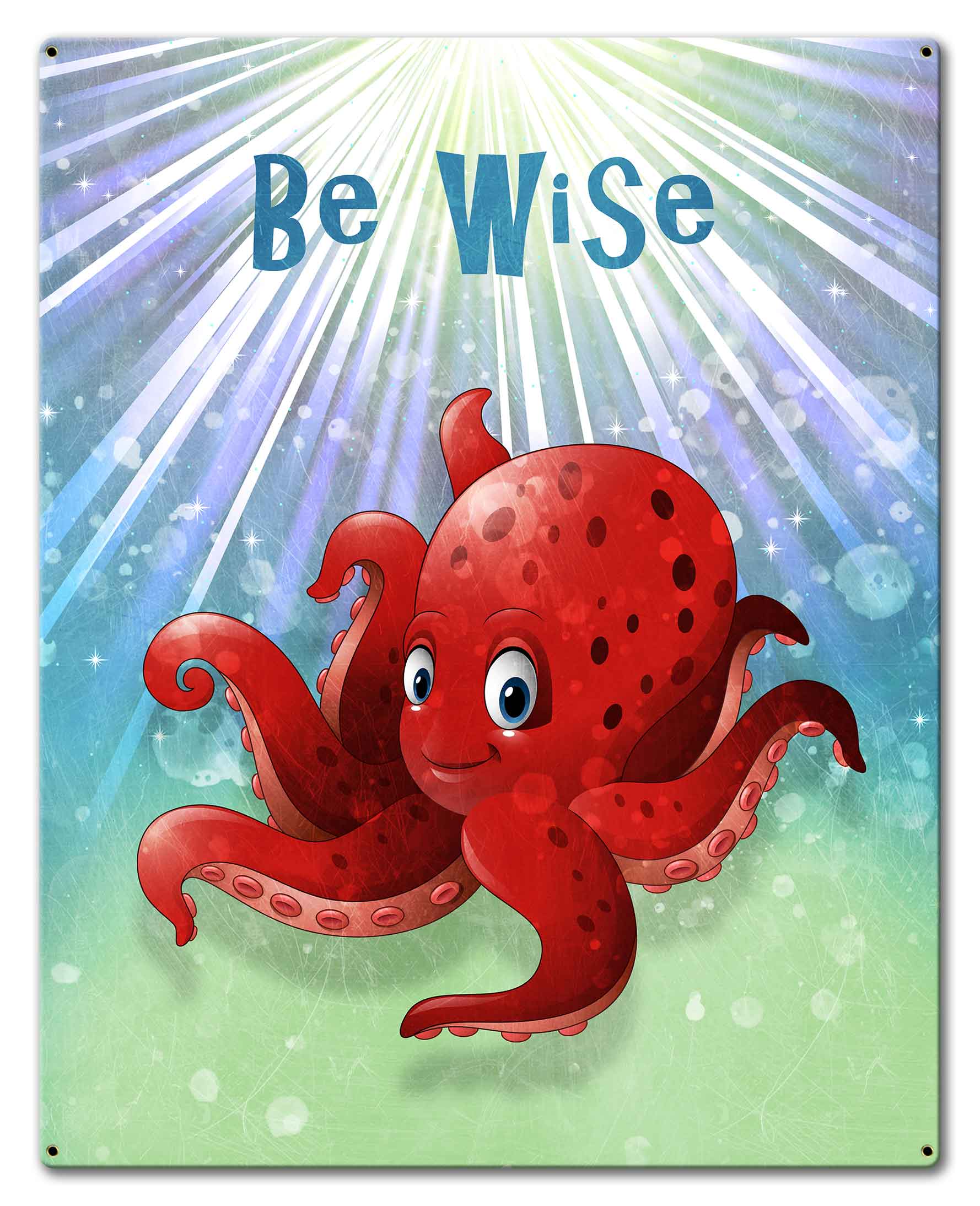 Be Wise Octopus 24 x 30 Custom Shape