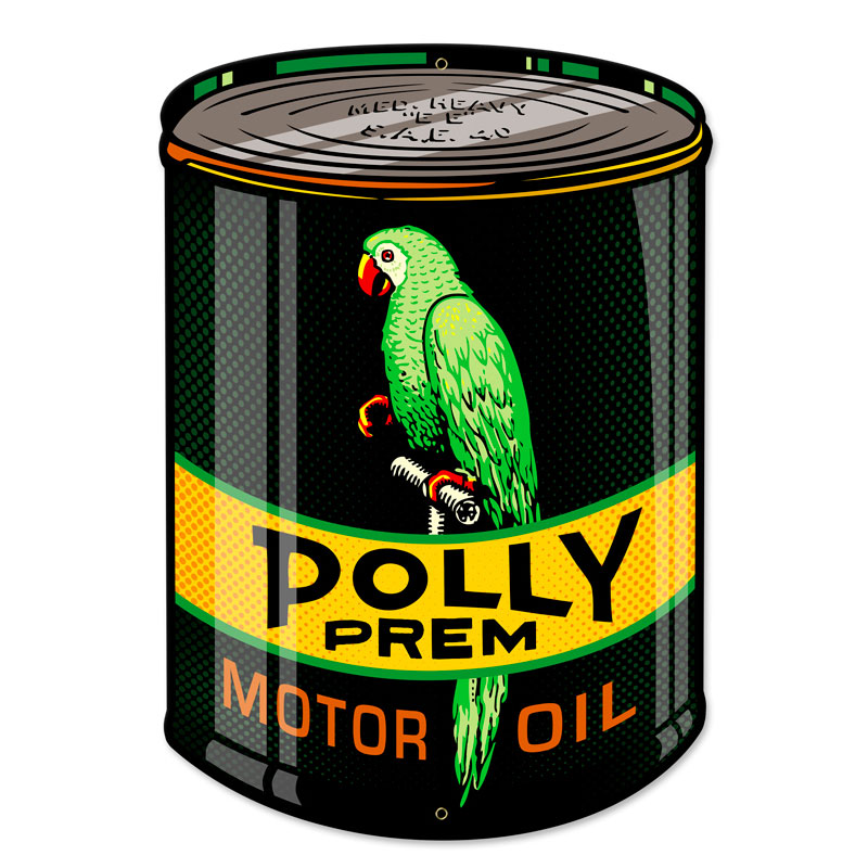 Polly Oil Can Vintage Sign