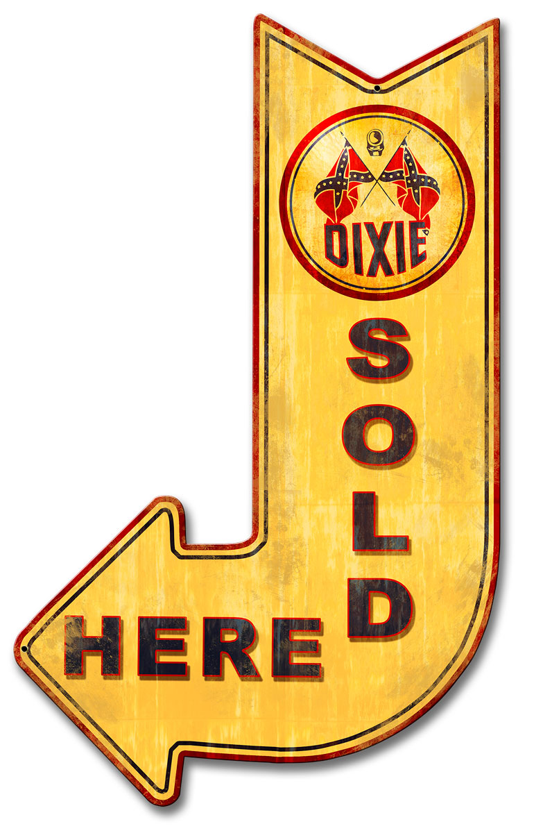 Dixie Gasoline Sold Here Arrow