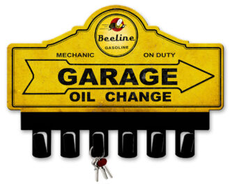 Beeline Gasoline Key Hanger Vintage Sign For Keys