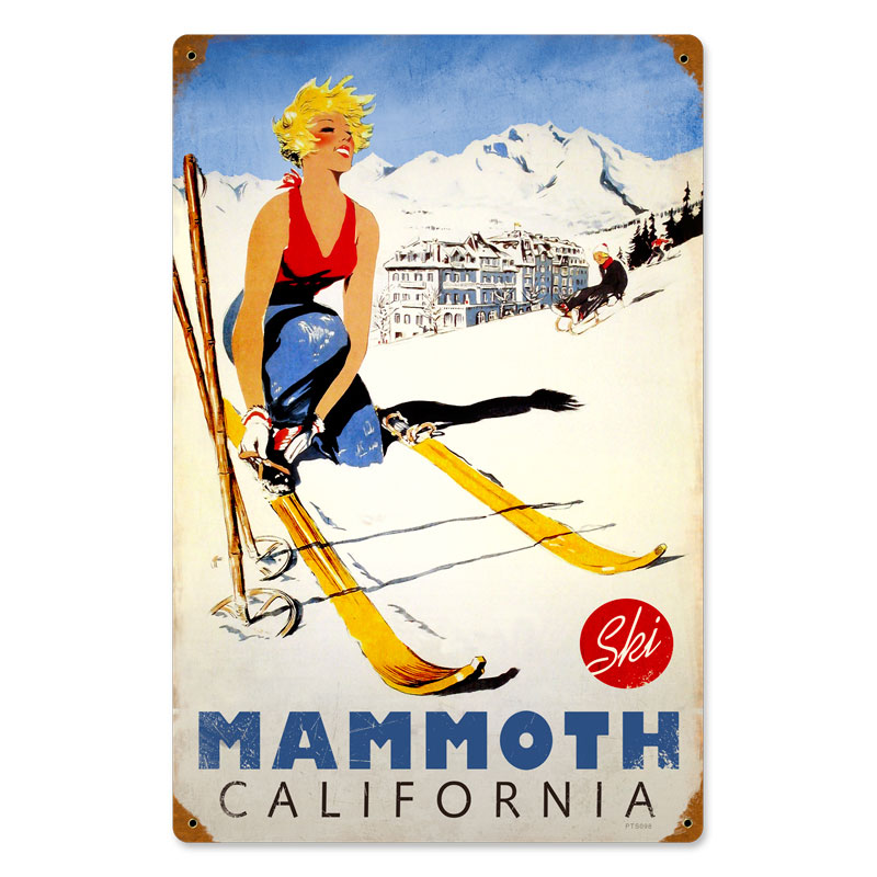 Ski Mammoth Vintage Sign