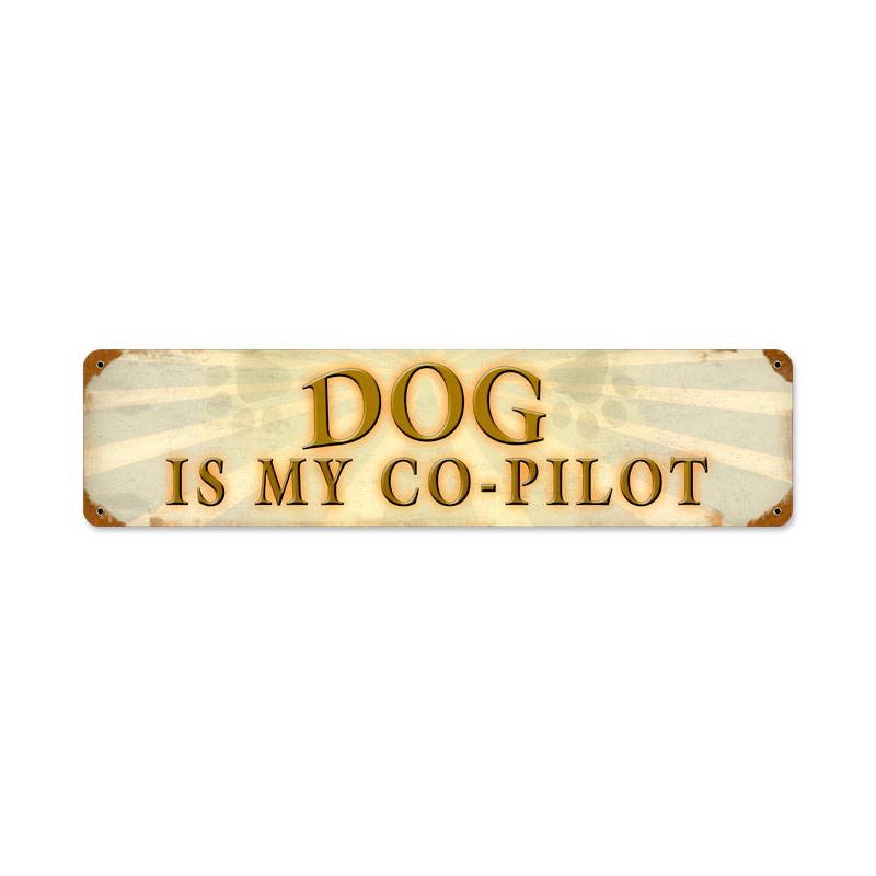 Dog Copilot Vintage Sign