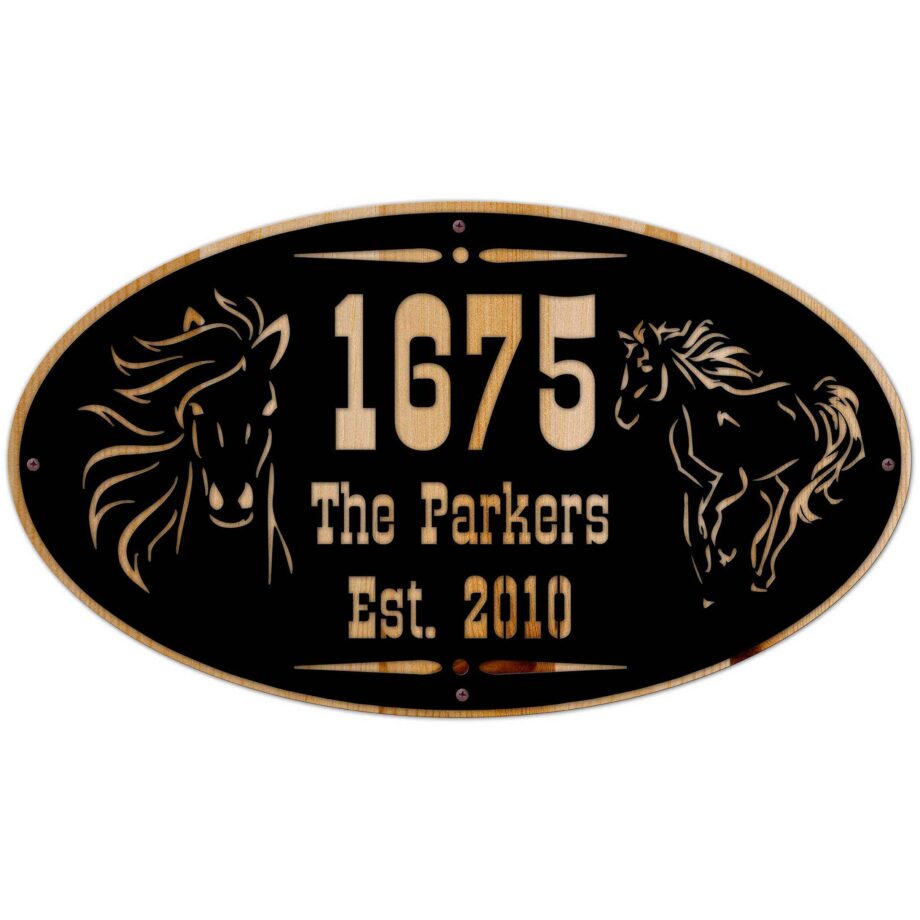 Horse Name Number Est. Personalized Sign. The Perfect Gift For That Equestrian Fan at Heart