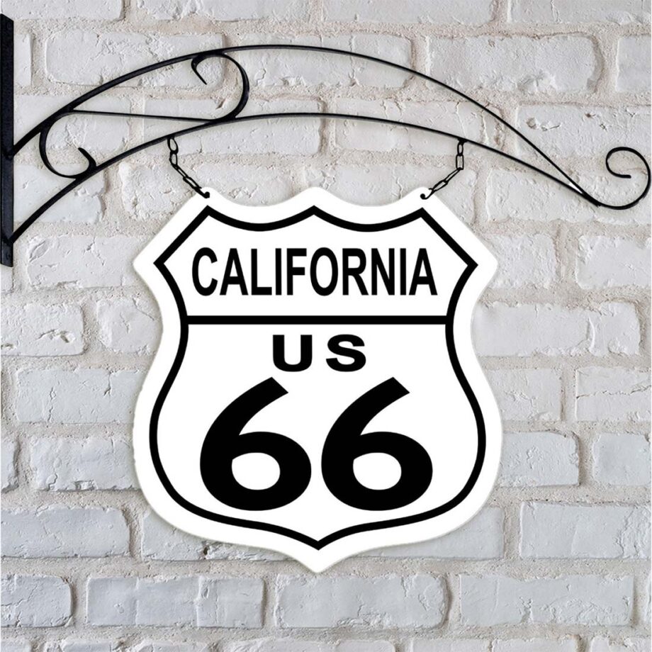 Double Sided Sign Route 66 California Road Sign Double Sided Hanging Signs